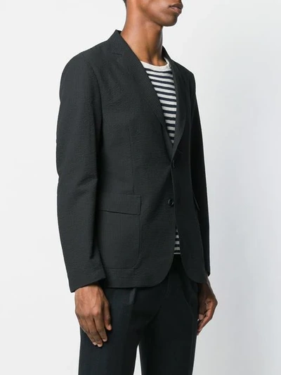 Shop Hugo Boss Tailored Fitted Blazer In Black