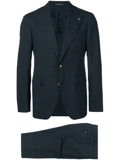 Shop Tagliatore Classic Suit In Blue