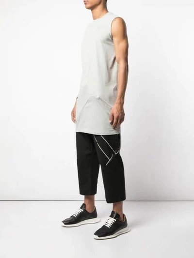 RICK OWENS OFF-THE-RUNWAY ROD T-SHIRT - 灰色