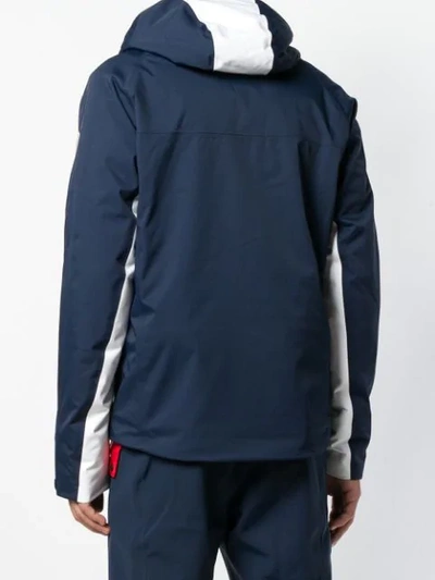 Shop Rossignol X Tommy Hilfiger Hooded Panelled Jacket In Blue