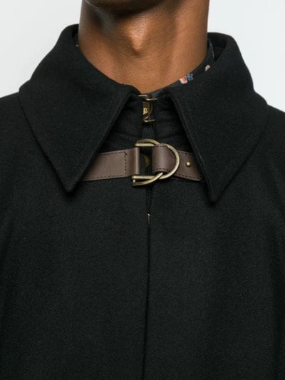 Shop Vivienne Westwood Buckle Detail Cape In Black