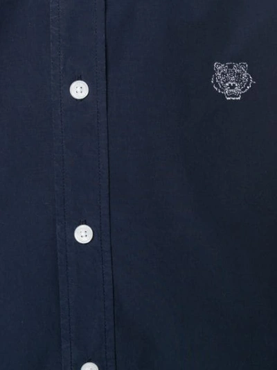 KENZO TIGER刺绣衬衫 - 蓝色