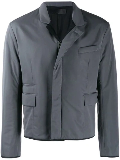 Shop Haider Ackermann Padded Zip-up Jacket In Grey