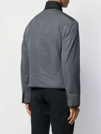 Shop Haider Ackermann Padded Zip-up Jacket In Grey