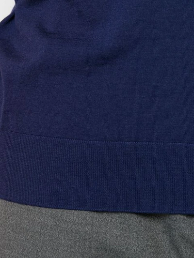 Shop Prada Knitted T-shirt In Blue