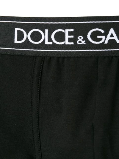 Shop Dolce & Gabbana Logo Waistband Boxers In Black