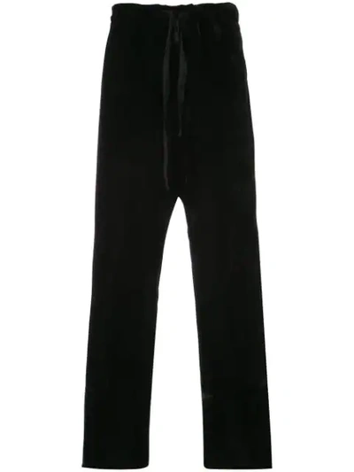 Shop Ann Demeulemeester Loose Fit Trousers In Black