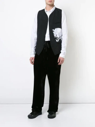 Shop Ann Demeulemeester Loose Fit Trousers In Black