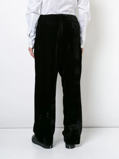 Shop Ann Demeulemeester Loose Fit Trousers In Black