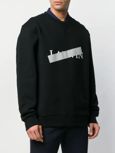 Shop Lanvin Logo Sweatshirt In Black