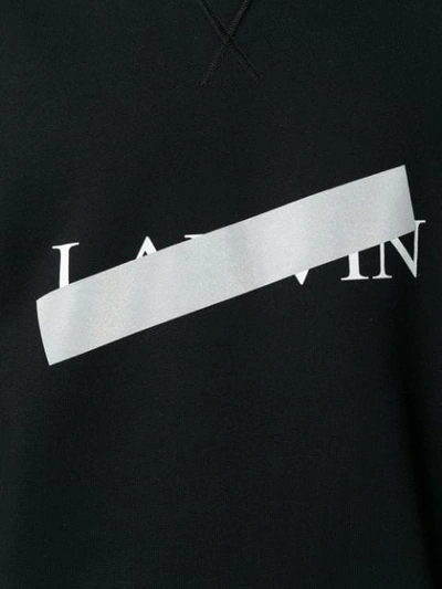 Shop Lanvin Logo Sweatshirt In Black