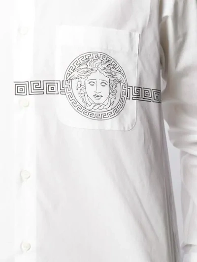 VERSACE MEDUSA PRINT SHIRT - 白色