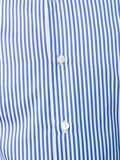 Shop Finamore 1925 Napoli Classic Striped Shirt In Blue
