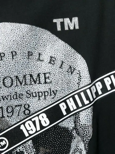 Shop Philipp Plein Platinum Cut Round Neck T-shirt In Black