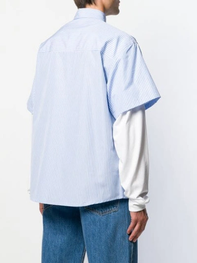 Shop Rassvet Short Sleeved Shirt In Blue