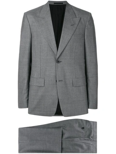 Shop Maison Margiela Woven Two Piece Suit In Grey