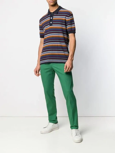 Shop Pt01 Slim Fit Chinos In 0429 Green