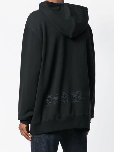 Shop Calvin Klein 205w39nyc 205 W39 Nyc Zipper Hoodie In Black