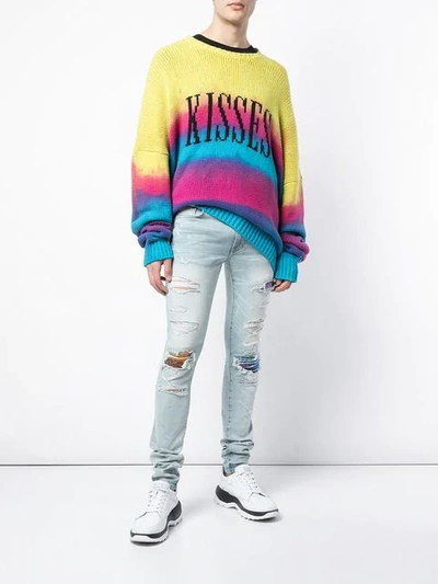 Shop Amiri Oversized Sweatshirt In Multicolour