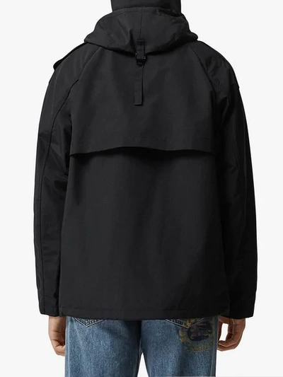 Bungee cord detail hooded parka clearance