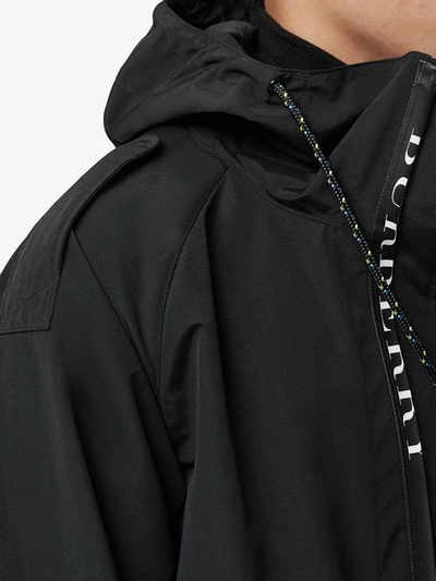 Bungee cord shop detail hooded parka