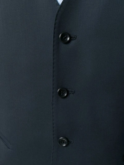 Shop Giorgio Armani Classic Vest Suit In Blue
