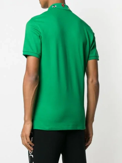 GUCCI 刺绣POLO衫 - 绿色