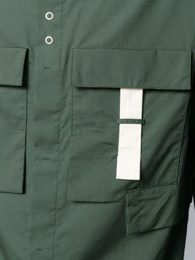 Shop Craig Green Chest-panel Shirt In Green