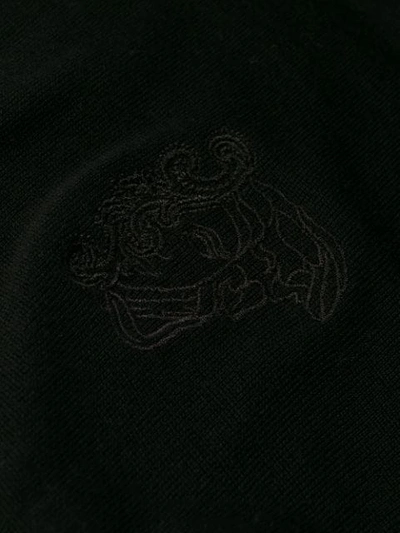 Shop Versace Slim-fit Wool Sweater In Black