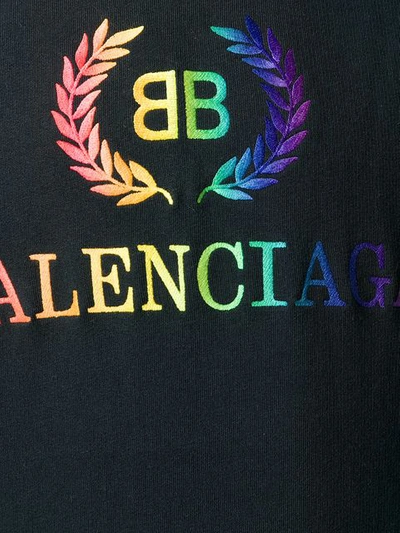 BALENCIAGA BB BALENCIAGA HOODIE - 黑色