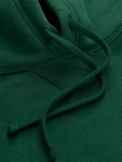 Shop Polo Ralph Lauren Logo Drawstring Hoodie In Green
