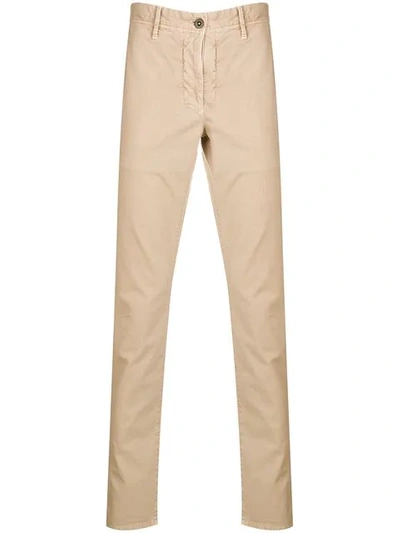 INCOTEX SLIM CHINO TROUSERS - 大地色