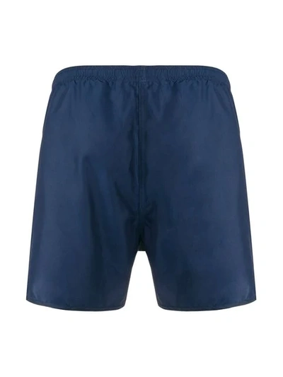 NEIL BARRETT 热带风印花泳裤 - 蓝色
