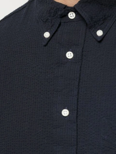 Shop Gitman Vintage Seersucker Shirt - Blue