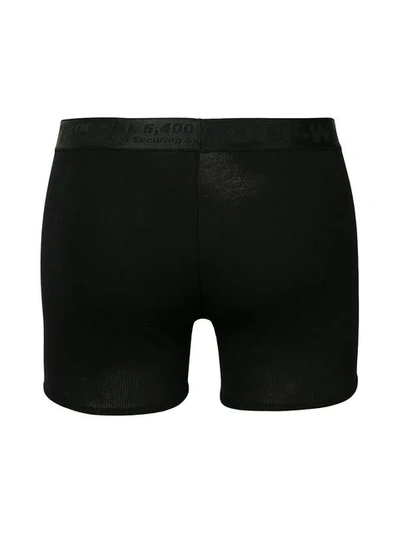 Shop Off-white Three-pack Logo-tape Boxer Briefs In Black