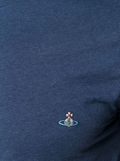 Shop Vivienne Westwood Logo T-shirt In Blue