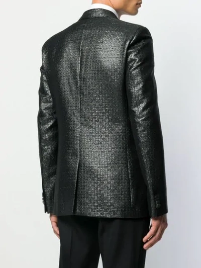 Shop Givenchy 4g Jacquard Tuxedo Jacket In Black