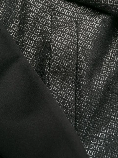 Shop Givenchy 4g Jacquard Tuxedo Jacket In Black