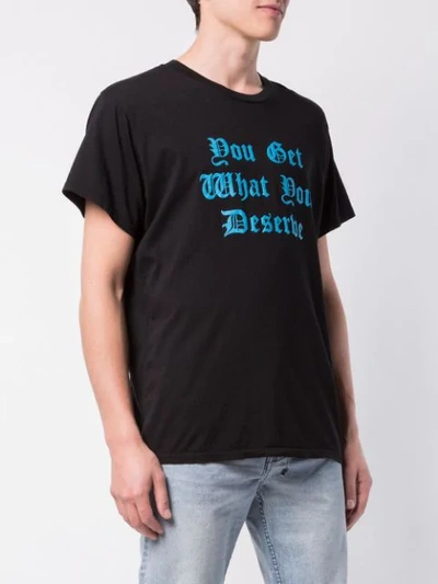 Shop Amiri Deserve Distressed T-shirt In Black