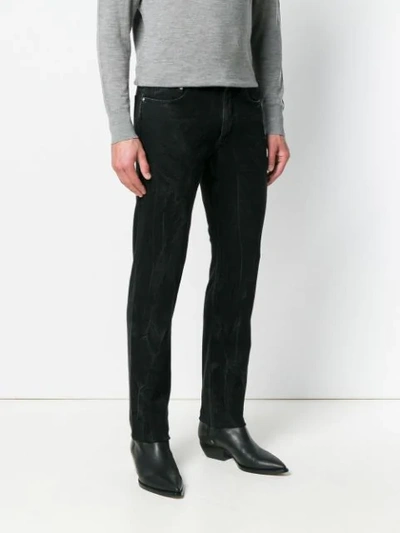 Shop Givenchy Straight Leg Trousers In Black