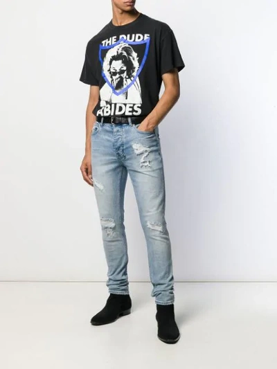 Shop Htc Los Angeles 'abides' T-shirt In Black