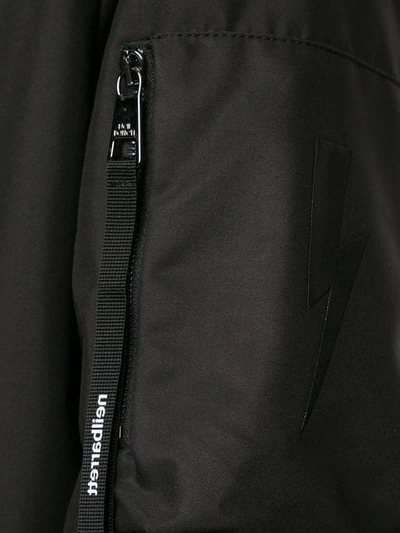 Shop Neil Barrett Bomber Jacket With Zipper In Black