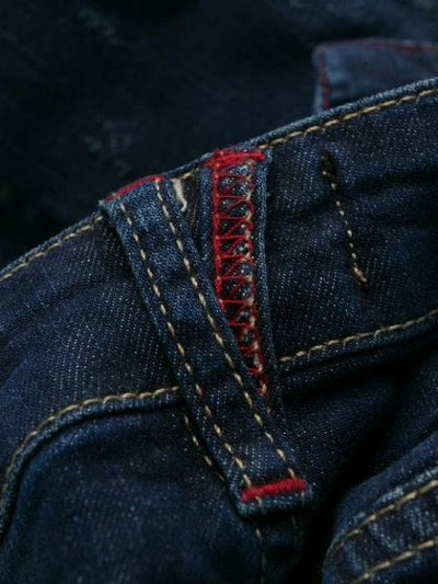Shop Philipp Plein Super Straight Statement Jeans In Blue
