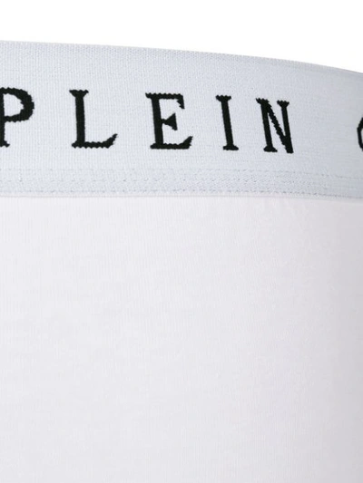 Shop Philipp Plein Logo Print Briefs In White