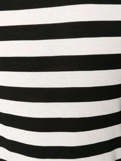 Shop Officine Generale Striped Print T In White