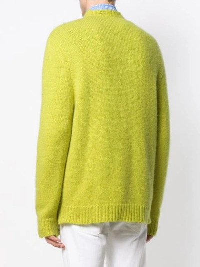 Shop Stella Mccartney Distressed Detail Sweater In Yellow
