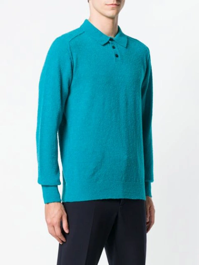 Shop Roberto Collina Teddy Polo Shirt In Blue