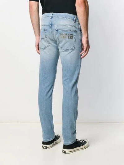 Shop Versace Jeans Couture Jeans Mit Geradem Bein In Blue