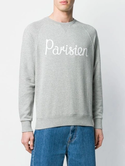 Shop Maison Kitsuné Parisien Sweatshirt In Grey