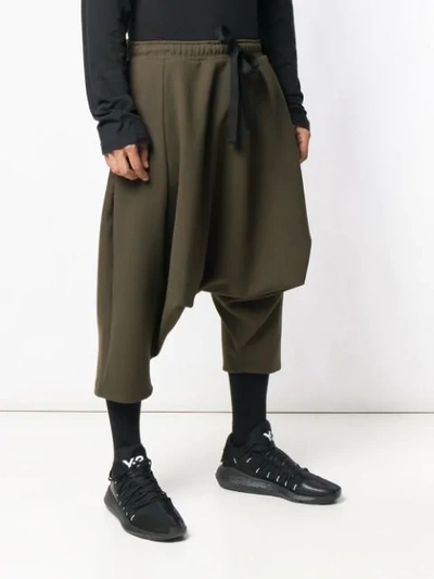 Shop Alchemy Cropped Length Trousers In Green